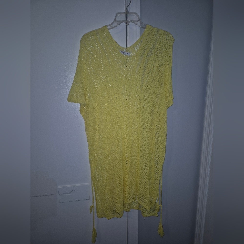 Double Take Small Yellow Knit Women's Top